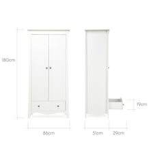 Load image into Gallery viewer, CLARA 2 DOOR DOUBLE WARDROBE
